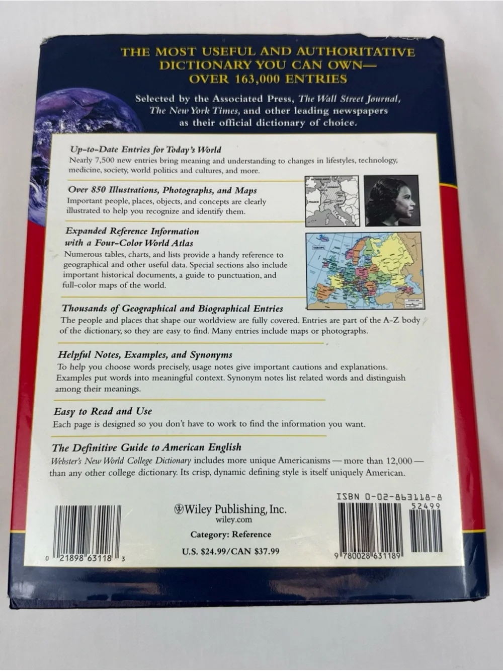 Webster’s New World College Dictionary 4th Edition- by Wiley Publishing Inc